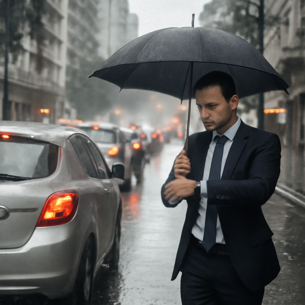 Chuva forte e agenda cheia: como garantir transporte sem atrasos em dias de trânsito travado